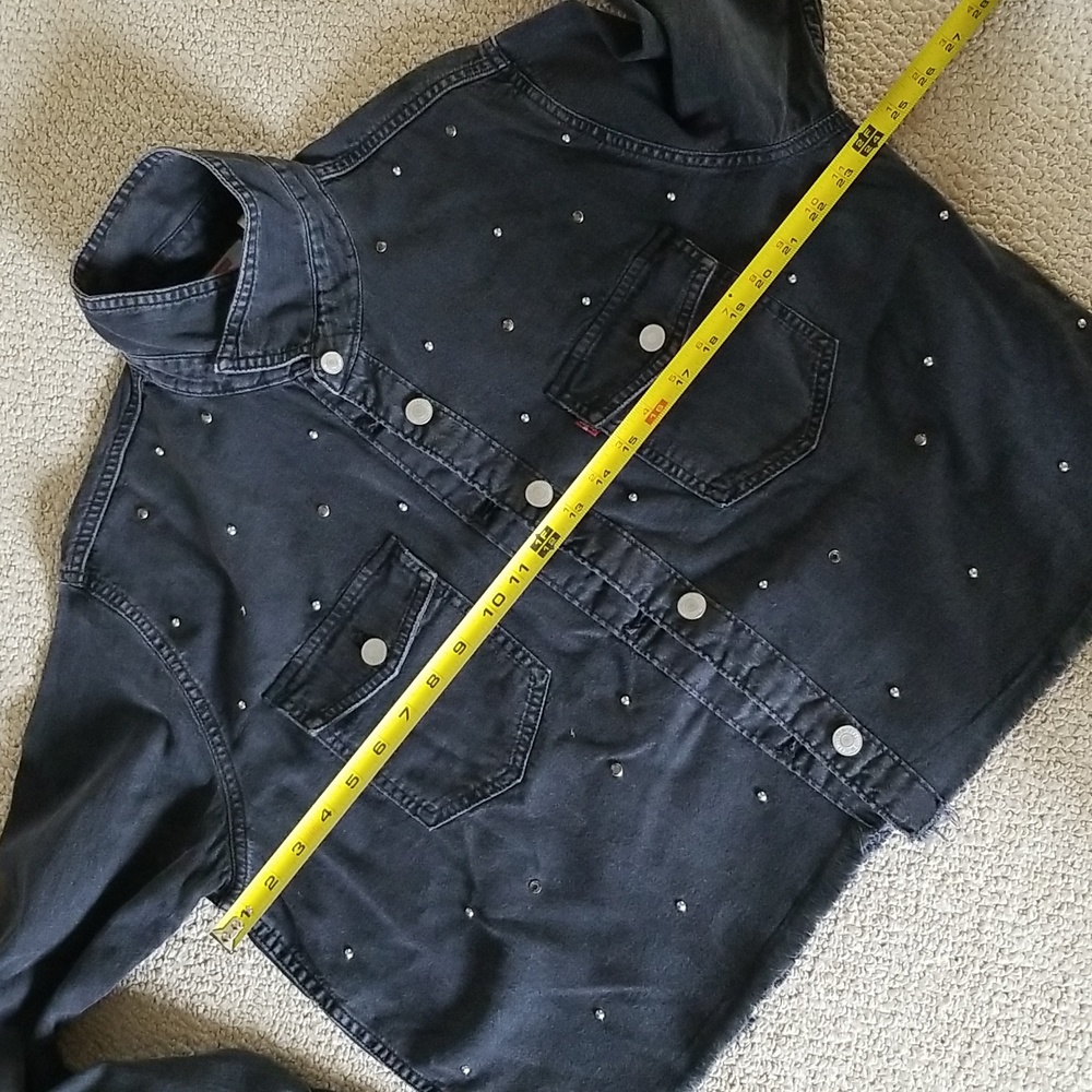 Levi's cropped denim jacket shacket - Picture 11 of 12